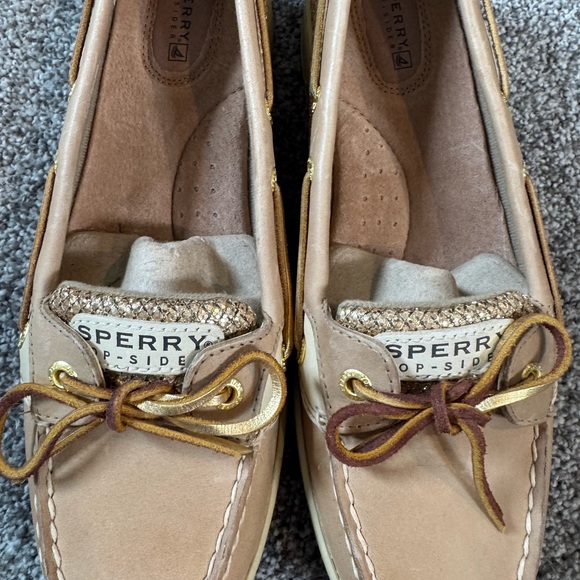 Sperry Women’s Top Sider Angelfish Gold Glitter Boat Shoe Sz 9 - Picture 3 of 9